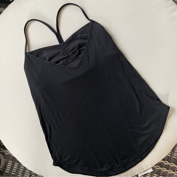 Lululemon Roll Out Tank with Bra Black Women's Size 8 - Picture 4 of 10